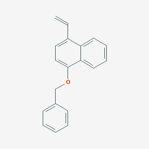 molecular formula C19H16O B8168348 1-(Benzyloxy)-4-vinylnaphthalene 
