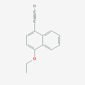 molecular formula C14H12O B8168354 1-Ethoxy-4-ethynylnaphthalene 