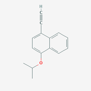 molecular formula C15H14O B8168356 1-Ethynyl-4-isopropoxynaphthalene 