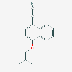 molecular formula C16H16O B8168365 1-Ethynyl-4-isobutoxynaphthalene 