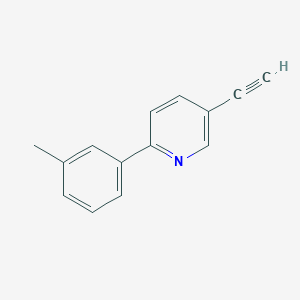 molecular formula C14H11N B8168439 5-Ethynyl-2-(m-tolyl)pyridine 