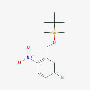 molecular formula C13H20BrNO3Si B8168457 ((5-溴-2-硝基苄基)氧基)(叔丁基)二甲基硅烷 