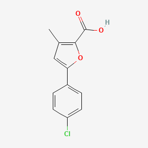 molecular formula C12H9ClO3 B8168496 5-(4-Chlorophenyl)-3-methyl-2-furancarboxylic acid 