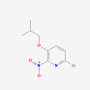 molecular formula C9H11BrN2O3 B8168519 6-Bromo-3-isobutoxy-2-nitropyridine 