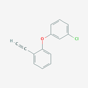 molecular formula C14H9ClO B8168540 1-(3-Chlorophenoxy)-2-ethynylbenzene 