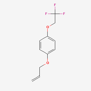 molecular formula C11H11F3O2 B8168571 Allyl 4-(2,2,2-trifluoroethoxy)phenyl ether 