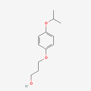 molecular formula C12H18O3 B8168577 3-(4-Isopropoxyphenoxy)propan-1-ol 