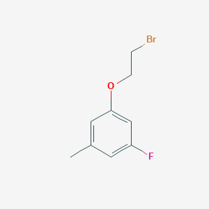 molecular formula C9H10BrFO B8168583 1-(2-Bromoethoxy)-3-fluoro-5-methylbenzene 