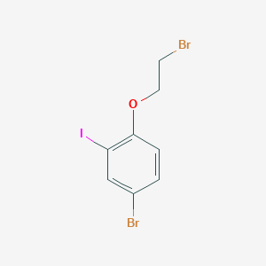 molecular formula C8H7Br2IO B8168586 4-Bromo-1-(2-bromoethoxy)-2-iodobenzene 
