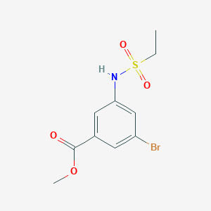 molecular formula C10H12BrNO4S B8168604 Methyl 3-bromo-5-(ethylsulfonamido)benzoate 