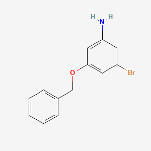 molecular formula C13H12BrNO B8168616 3-(苄氧基)-5-溴苯胺 