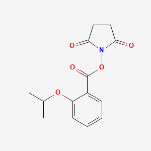 molecular formula C14H15NO5 B8168631 2,5-Dioxopyrrolidin-1-yl 2-isopropoxybenzoate 