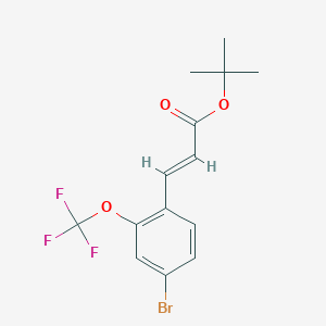 (E)-tert-Butyl 3-(4-bromo-2-(trifluoromethoxy)phenyl)acrylate