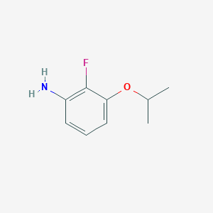 molecular formula C9H12FNO B8168783 2-Fluoro-3-isopropoxyaniline 