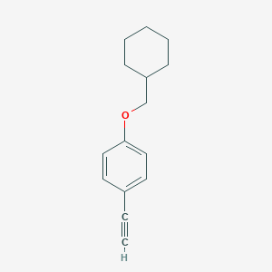 molecular formula C15H18O B8168787 1-(Cyclohexylmethoxy)-4-ethynylbenzene 