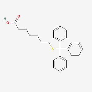 molecular formula C26H28O2S B8168800 7-(Tritylthio)heptanoic acid 