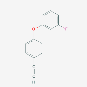 molecular formula C14H9FO B8168841 1-(4-Ethynylphenoxy)-3-fluorobenzene 