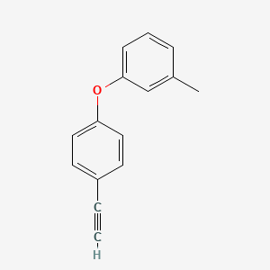 molecular formula C15H12O B8168845 1-(4-Ethynylphenoxy)-3-methylbenzene 
