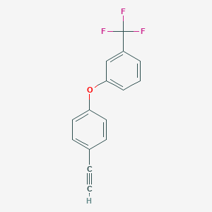 molecular formula C15H9F3O B8168851 1-(4-Ethynylphenoxy)-3-(trifluoromethyl)benzene 