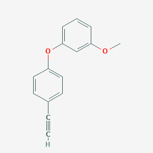 molecular formula C15H12O2 B8168857 1-(4-Ethynylphenoxy)-3-methoxybenzene 