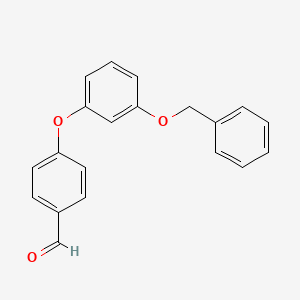molecular formula C20H16O3 B8168862 4-(3-(Benzyloxy)phenoxy)benzaldehyde 