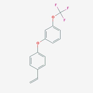 molecular formula C15H11F3O2 B8168889 1-(Trifluoromethoxy)-3-(4-vinylphenoxy)benzene 