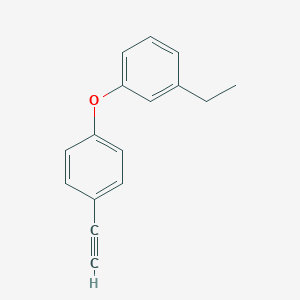 molecular formula C16H14O B8168903 1-Ethyl-3-(4-ethynylphenoxy)benzene 