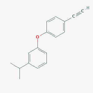 molecular formula C17H16O B8168911 1-(4-Ethynylphenoxy)-3-isopropylbenzene 