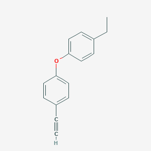 molecular formula C16H14O B8168914 1-Ethyl-4-(4-ethynylphenoxy)benzene 