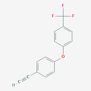 molecular formula C15H9F3O B8168931 1-Ethynyl-4-(4-(trifluoromethyl)phenoxy)benzene 