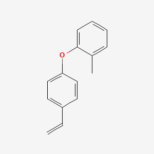 molecular formula C15H14O B8168967 1-Methyl-2-(4-vinylphenoxy)benzene 
