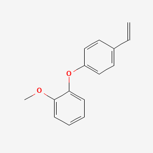 molecular formula C15H14O2 B8168987 1-Methoxy-2-(4-vinylphenoxy)benzene 