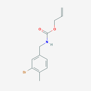 molecular formula C12H14BrNO2 B8169042 Allyl 3-bromo-4-methylbenzylcarbamate 