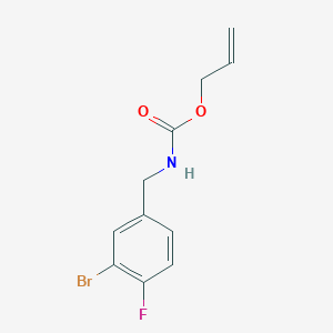 molecular formula C11H11BrFNO2 B8169049 Allyl 3-bromo-4-fluorobenzylcarbamate 