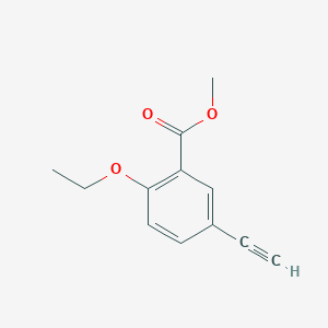 molecular formula C12H12O3 B8169066 Methyl 2-ethoxy-5-ethynylbenzoate 