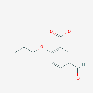 molecular formula C13H16O4 B8169083 Methyl 5-formyl-2-isobutoxybenzoate 