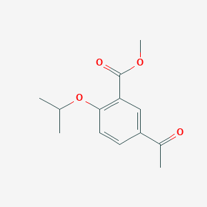 molecular formula C13H16O4 B8169129 5-Acetyl-2-isopropoxy-benzoic acid methyl ester 