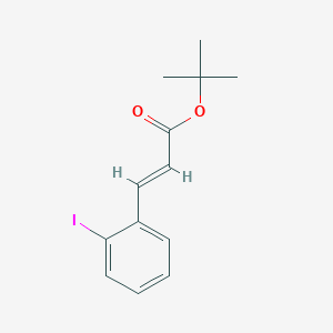 molecular formula C13H15IO2 B8169134 2-Iodo-trans-cinnamic acid tert-butyl ester 