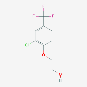 molecular formula C9H8ClF3O2 B8169208 2-(2-Chloro-4-(trifluoromethyl)phenoxy)ethanol 