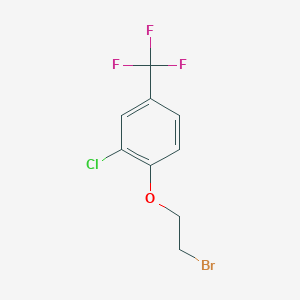molecular formula C9H7BrClF3O B8169211 1-(2-Bromoethoxy)-2-chloro-4-(trifluoromethyl)benzene 