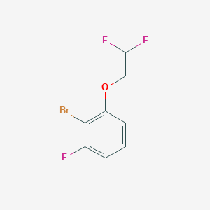 molecular formula C8H6BrF3O B8169285 2-Bromo-1-(2,2-difluoroethoxy)-3-fluorobenzene 