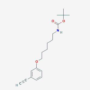 molecular formula C19H27NO3 B8169326 tert-Butyl (6-(3-ethynylphenoxy)hexyl)carbamate 