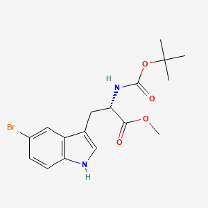 molecular formula C17H21BrN2O4 B8169530 Methyl (S)-2-(boc-amino)-3-(5-bromo-3-indolyl)propanoate 