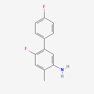 molecular formula C13H11F2N B8169558 4',6-Difluoro-4-methyl-[1,1'-biphenyl]-3-amine 