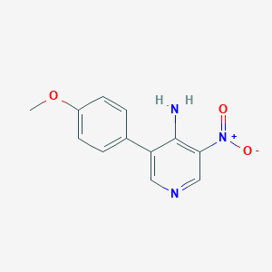 molecular formula C12H11N3O3 B8169561 3-(4-Methoxyphenyl)-5-nitropyridin-4-amine 