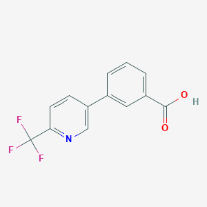 molecular formula C13H8F3NO2 B8169573 3-(6-(Trifluoromethyl)pyridin-3-YL)benzoic acid 