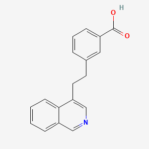 molecular formula C18H15NO2 B8169595 3-(2-Isoquinolin-4-ylethyl)benzoic acid 