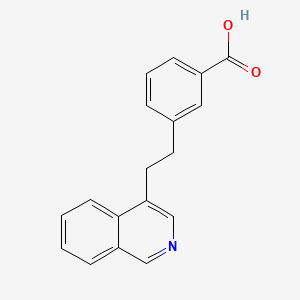 molecular formula C18H15NO2 B8169595 3-[2-(4-Isoquinolinyl)ethyl]benzoic acid 