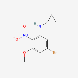 (5-Bromo-3-methoxy-2-nitro-phenyl)-cyclopropyl-amine