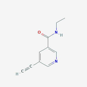 molecular formula C10H10N2O B8169689 N-Ethyl-5-ethynylnicotinamide 